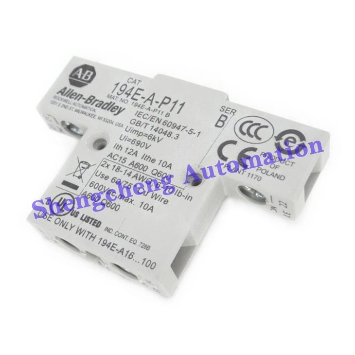 194E-A-P11 Allen- Bradley 194E 1 Bloc Teagmhála Cúnta NO-1 NC